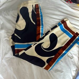 Zara wide leg satin pants